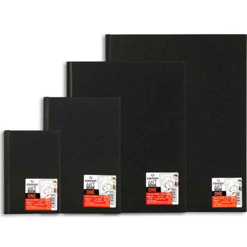 Artbook Canson One - 14 x 21.6 cm, 100 g, 96 ark.