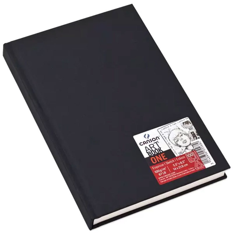 Artbook Canson One - 14 x 21.6 cm, 100 g, 96 ark.