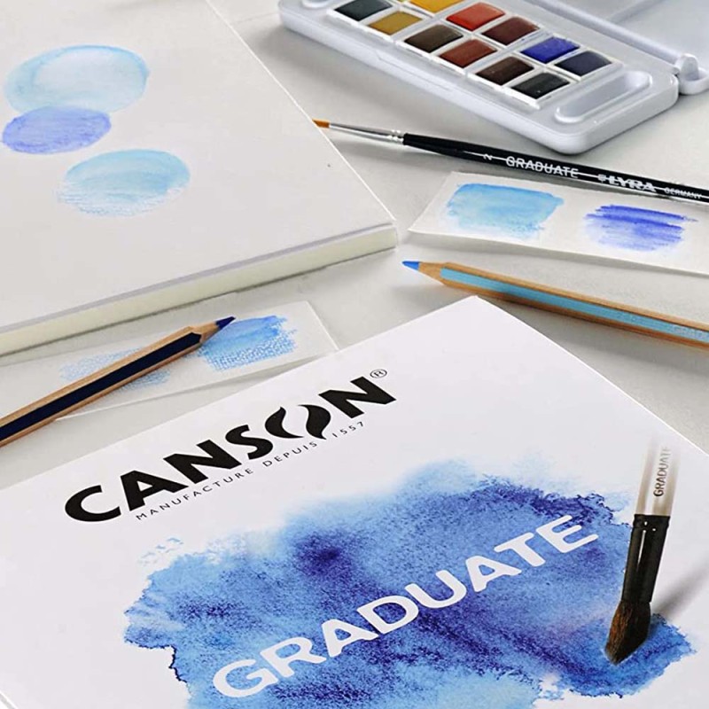 Blok do akwareli Canson Graduate Aquarelle - A4, 250 g, 20 ark.