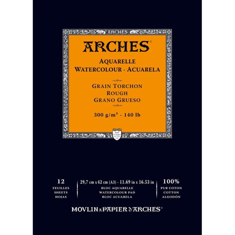 Blok do akwareli Arches Grain Torchon