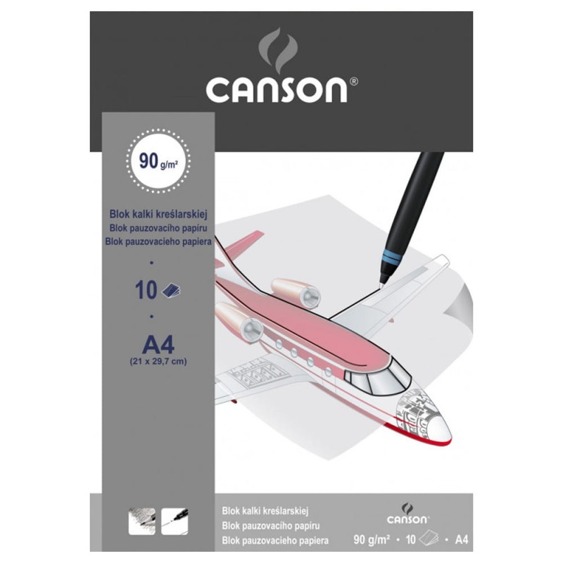 Kalka kreślarska Canson - A4, 90 g, 10 ark.
