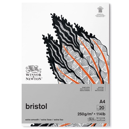 Blok Winsor & Newton Bristol Pad - A4, 250 g, 20 ark.
