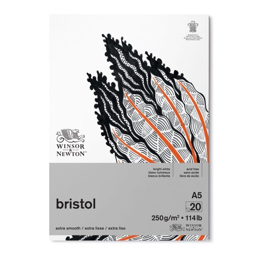Blok Winsor & Newton Bristol Pad - A5, 250 g, 20 ark.