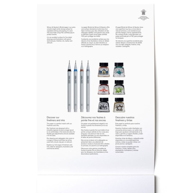 Blok Winsor &amp; Newton Bristol Pad - A5, 250 g, 20 ark.