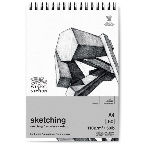 Blok na spirali Winsor & Newton Sketching - A4, 110 g, 50 ark.