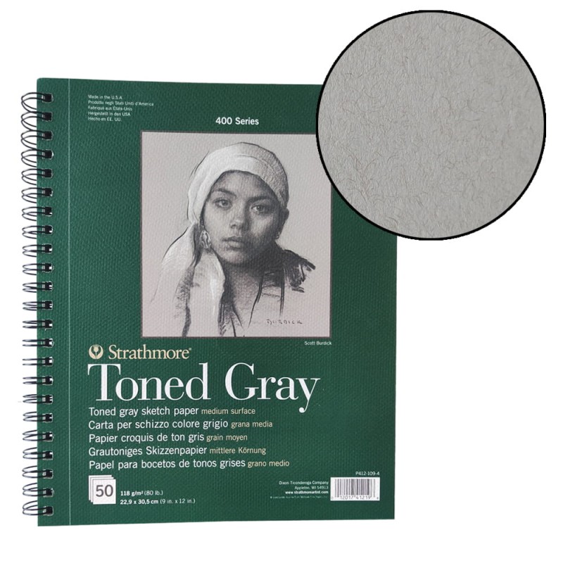 Szkicownik Strathmore 400 Toned Grey