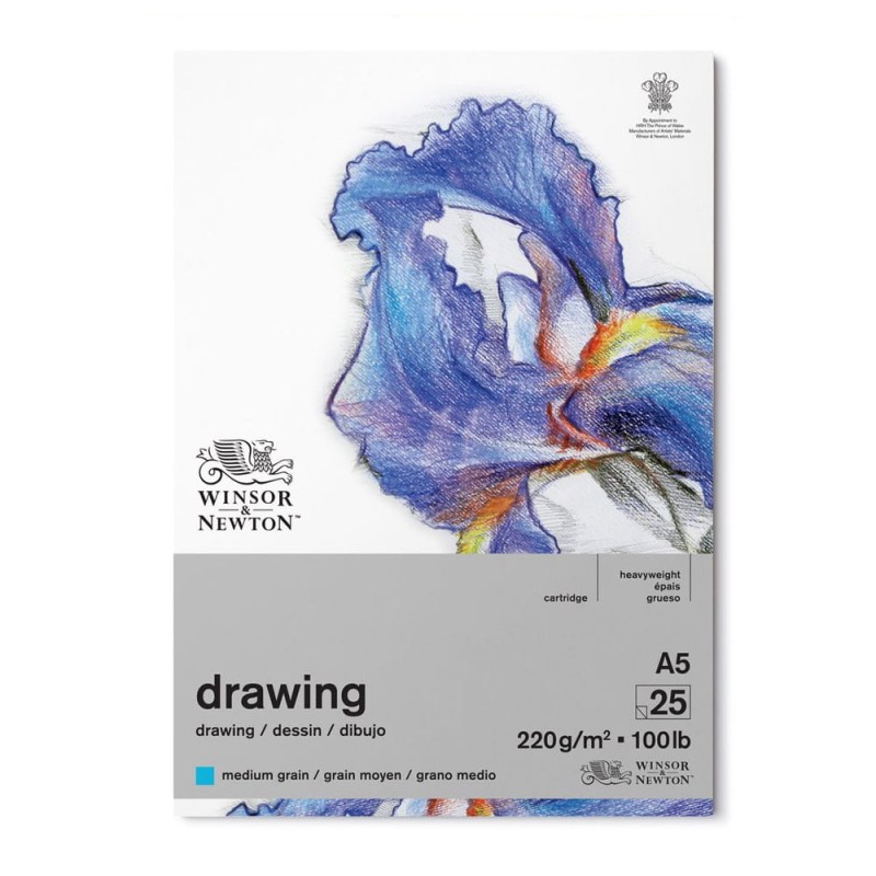Blok do rysunku Winsor &amp; Newton Drawing Medium - A5, 150 g, 25 ark.