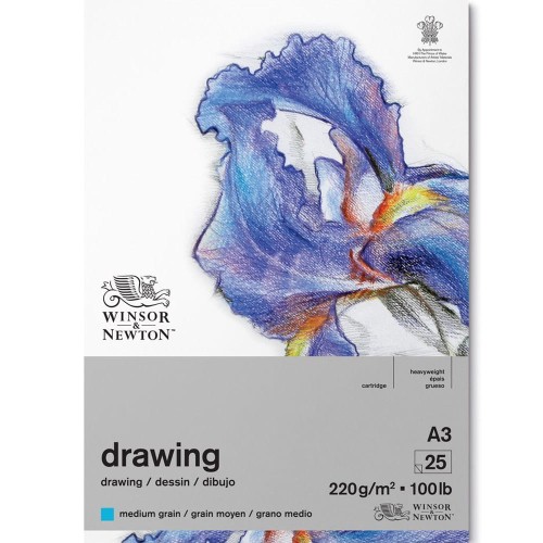 Blok do rysunku Winsor & Newton Drawing Medium - A3, 220 g, 25 ark.