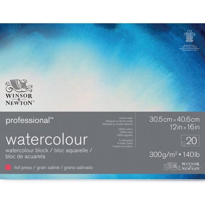 Blok do akwareli W&amp;N Professional Hot Press