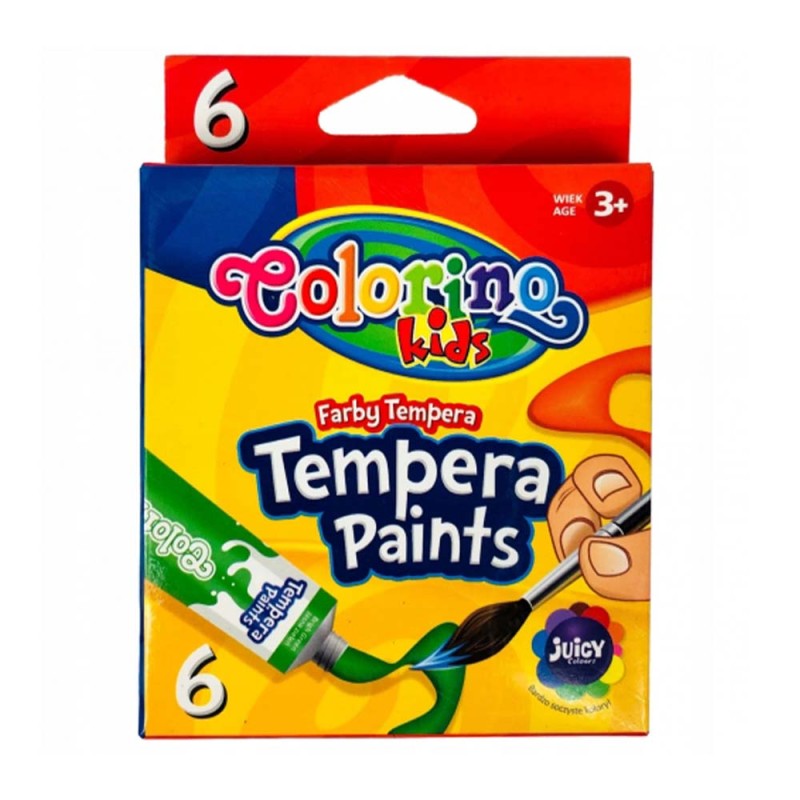 Zestaw farb tempery Colorino 6x12 ml