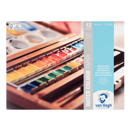 Blok do akwareli Van Gogh - 18 x 24 cm, 300 g, 12 ark.