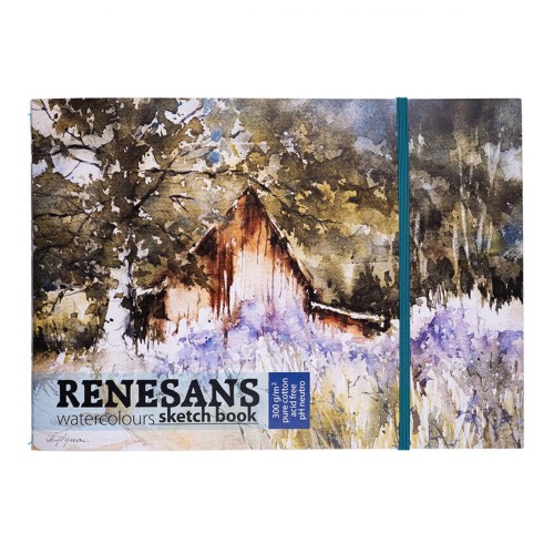 Szkicownik do akwareli Renesans Italia - A5, 300 g, 12 ark., 100% bawełny
