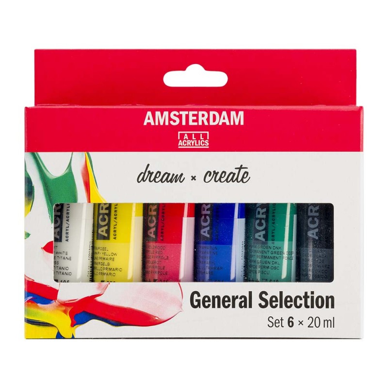 Farby akrylowe Amsterdam Primary 6x20 ml Talens