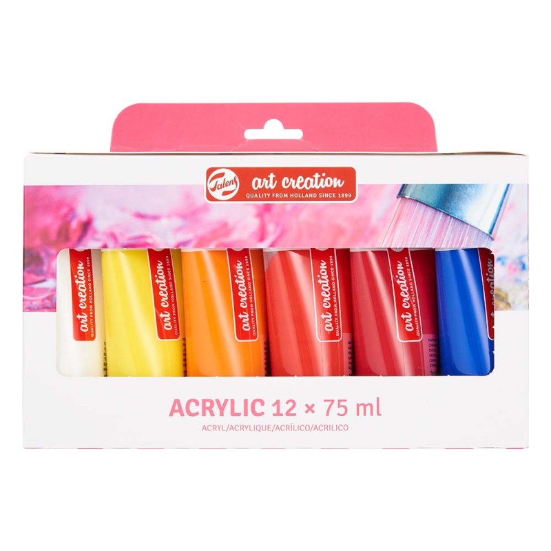 Zestaw farb akrylowych ArtCreation 12x75 ml