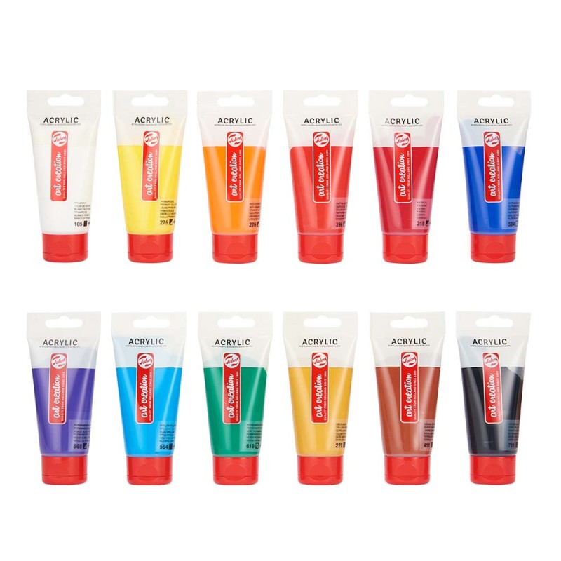 Zestaw farb akrylowych ArtCreation 12x75 ml