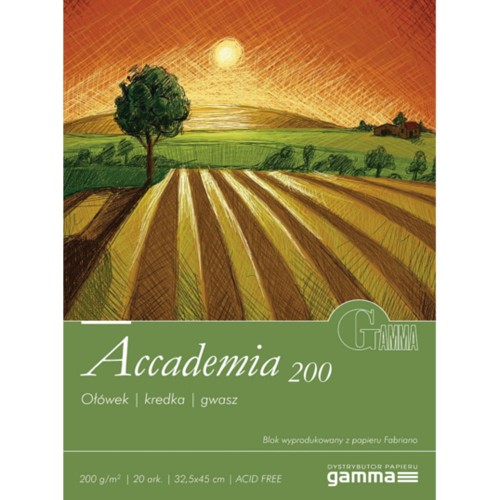 Blok do szkicu Gamma Fabriano Accademia - A3, 200 g, 20 ark.