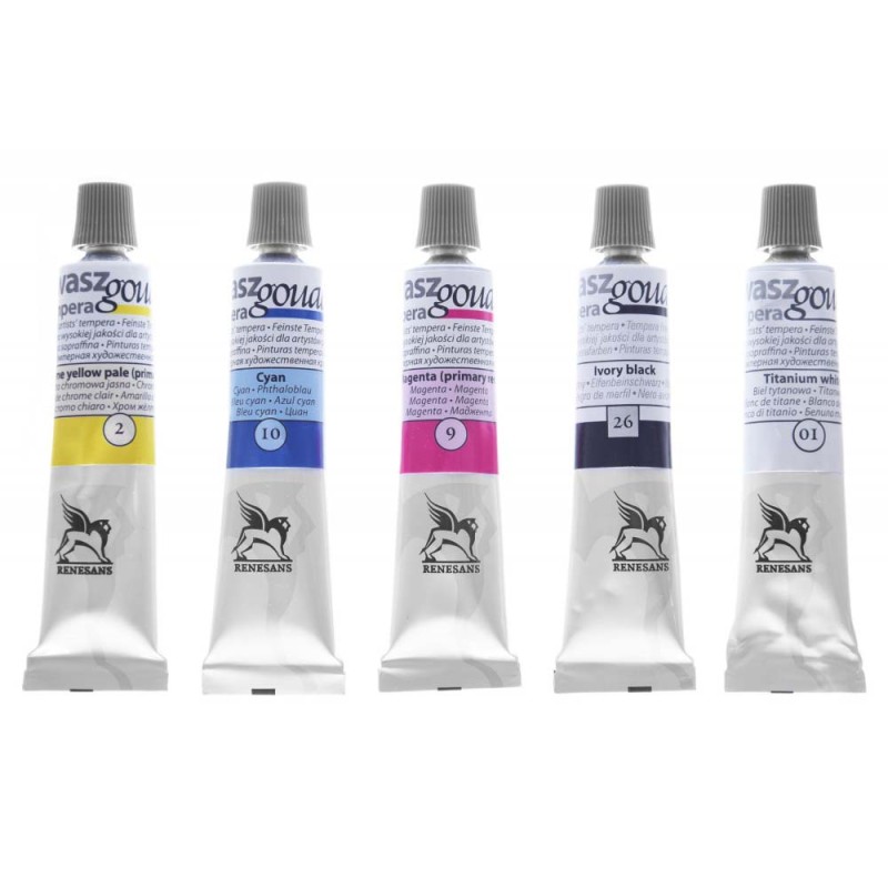 Zestaw farb temperowych GOUACHE Renesans 5x20 ml