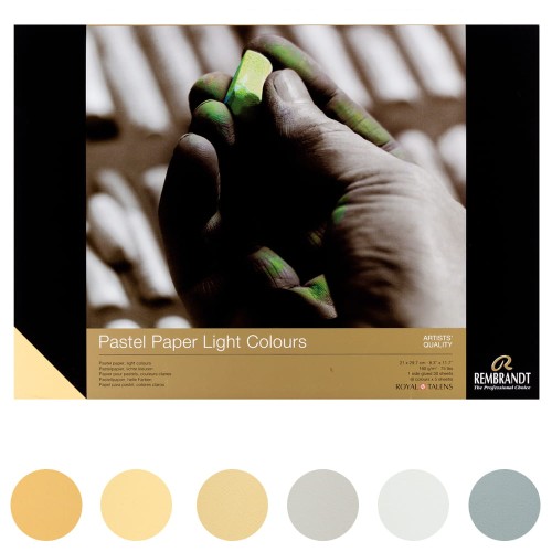 Blok do pasteli Rembrandt jasne kolory - A4, 160 g, 30 ark.