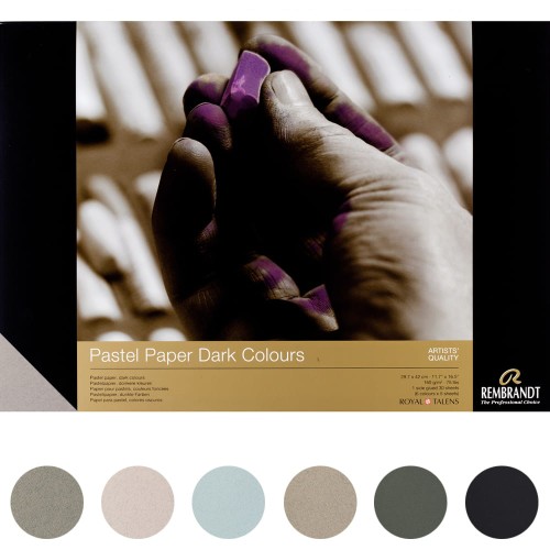 Blok do pasteli Rembrandt ciemne kolory - A3, 160 g, 30 ark.