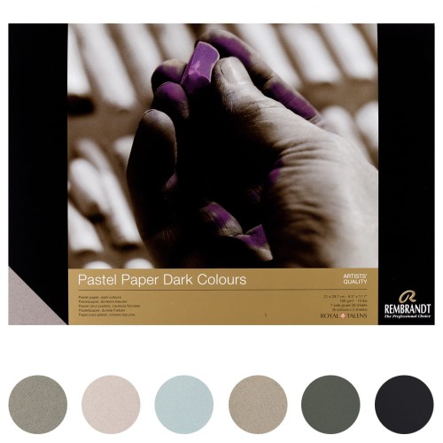 Blok do pasteli Rembrandt ciemne kolory - A4, 160 g, 30 ark.