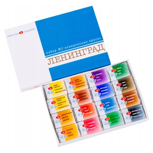 Zestaw farb akwarelowych Leningrad 16 szt