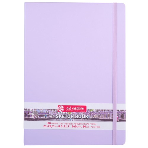 Sketch Book ArtCreation Pastel Violet - A4, 140 g, 80 ark.