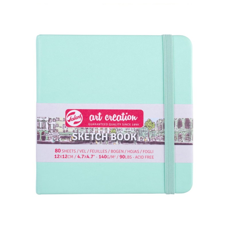 Sketch Book ArtCreation Fresh Mint - 12 x 12 cm, 140 g, 80 ark.