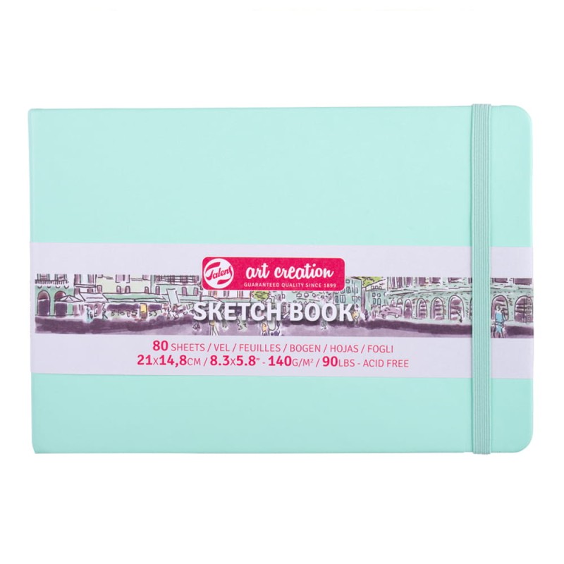 Sketch Book ArtCreation Fresh Mint - 12 x 12 cm, 140 g, 80 ark.