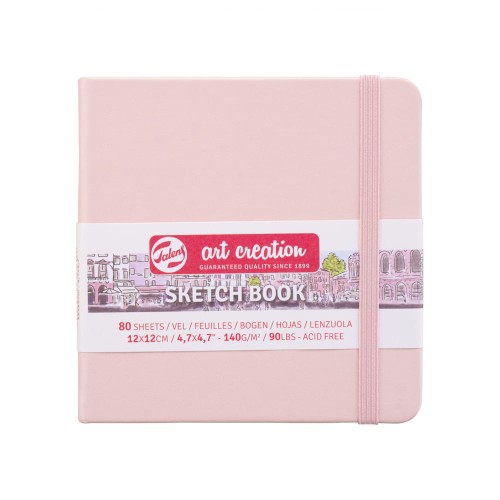 Sketch Book ArtCreation Pastel Pink - 12 x 12 cm, 140 g, 80 ark.