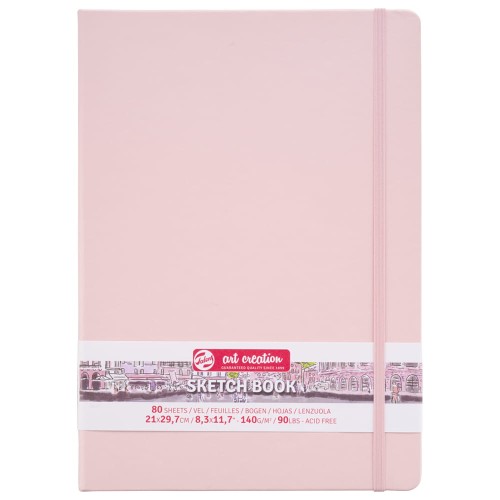 Sketch Book ArtCreation Pastel Pink - A4, 140 g, 80 ark.