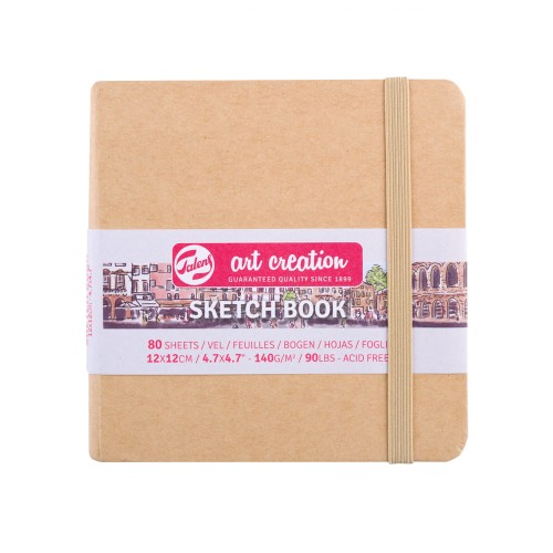 Sketch Book ArtCreation Kraft - 12 x 12 cm, 140 g, 80 ark.