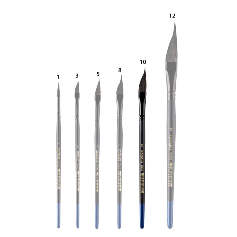 Pędzel 3088 sztylet wiewiórka + syntetyk nr 10 Renesans 02