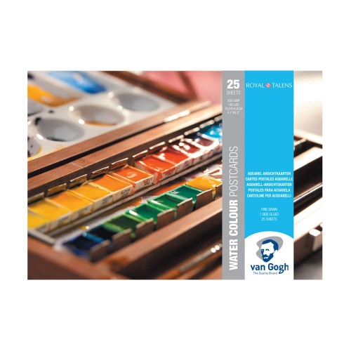 Blok do akwareli pocztówka Van Gogh Postcards - A6, 300 g, 20 ark.