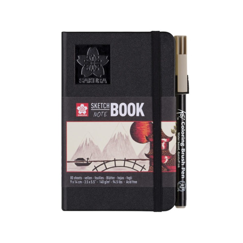 Sketchbook Sakura White Paper - 9 x 14 cm, 140 g, 80 ark.