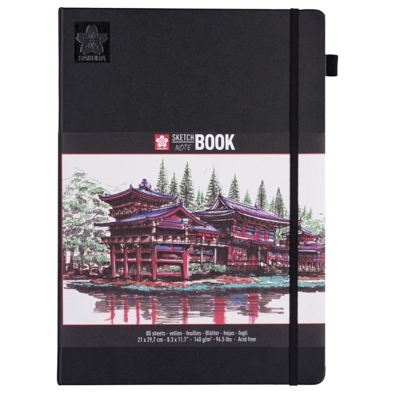 Sketchbook Sakura White Paper - A4, 140 g, 80 ark.