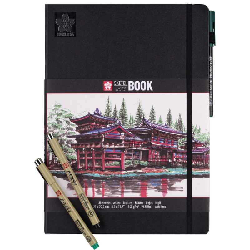 Sketchbook Sakura White Paper - A4, 140 g, 80 ark.