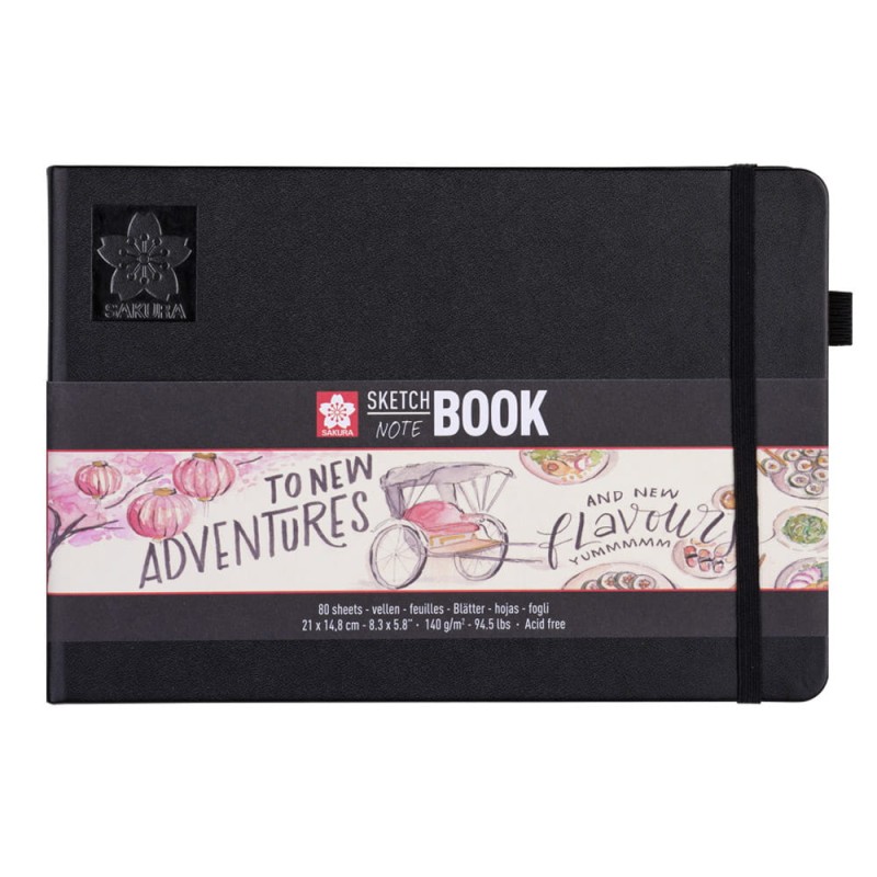 Sketchbook Sakura White Paper - 21 x 14.8 cm, 140 g, 80 ark.