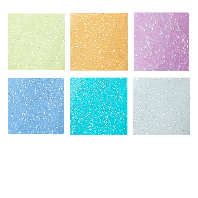 Modelina pastelowa z brokatem Astra - 6 kolorów