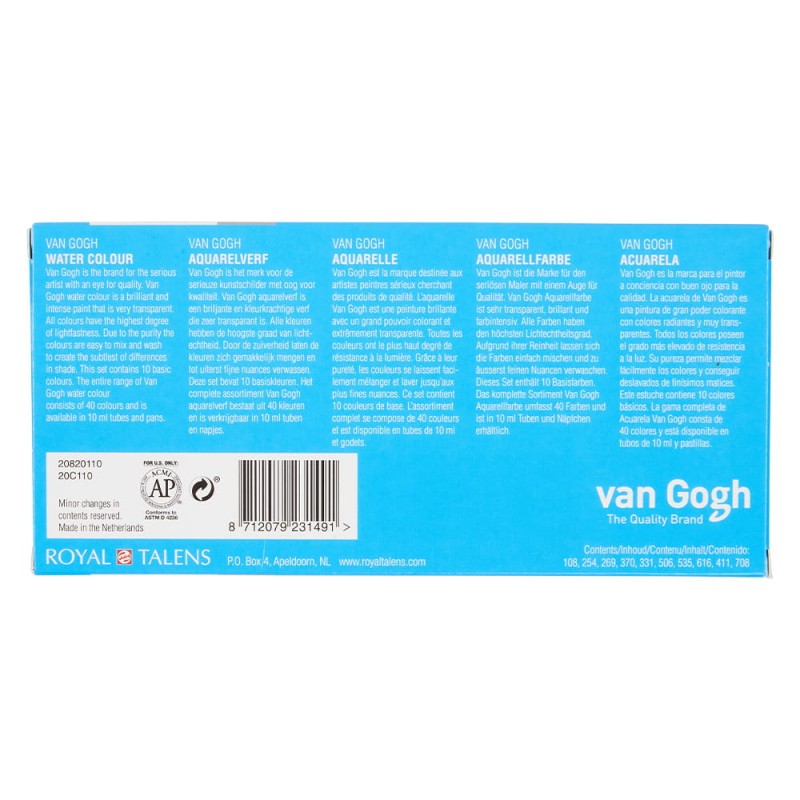 Farby akwarelowe Van Gogh 10x10ml