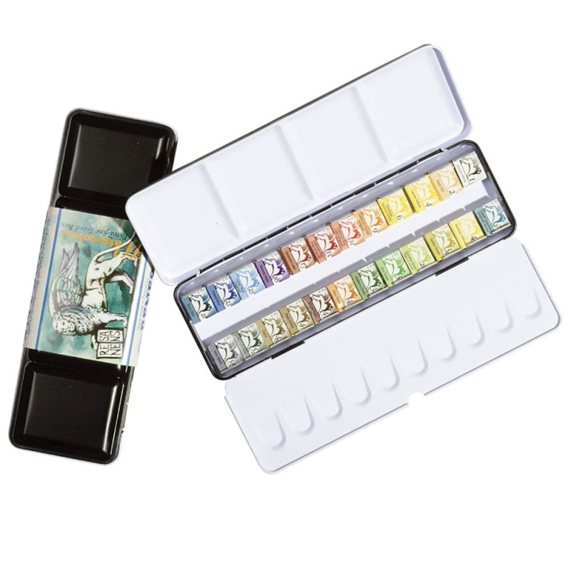 Zestaw akwareli Renesans metalowa kaseta 24 szt