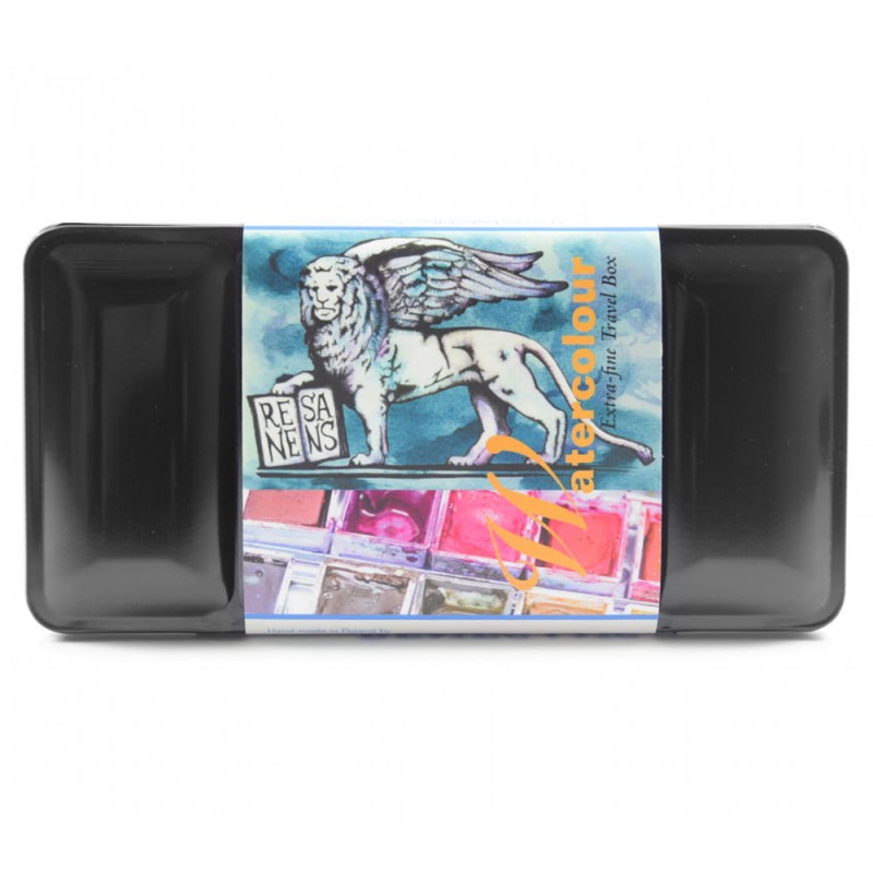 Zestaw akwareli Renesans metalowa kaseta 48 szt