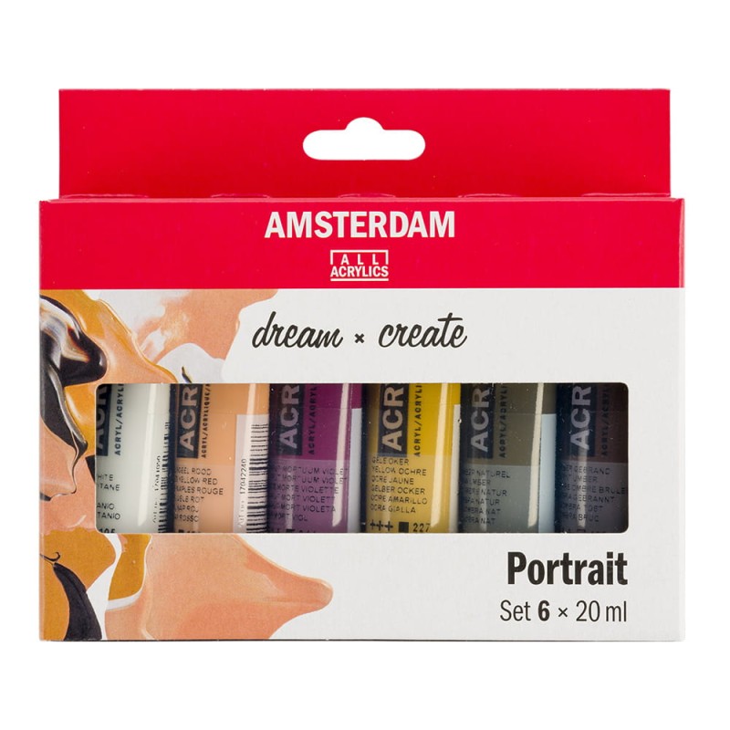 Zestaw farb akrylowych Amsterdam Portrait 6x20 ml