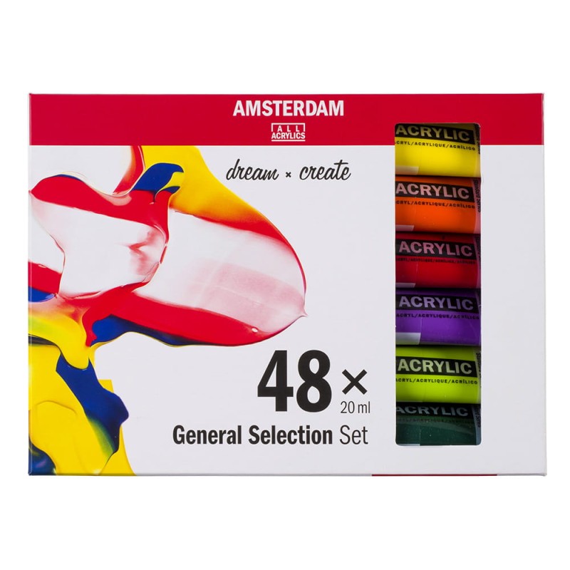 Zestaw farb akrylowych Amsterdam Royal Talens 48x20 ml