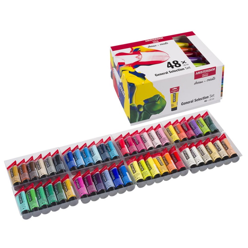 Zestaw farb akrylowych Amsterdam Royal Talens 48x20 ml
