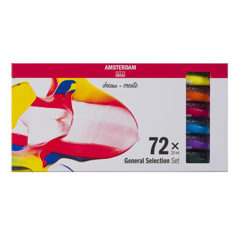Zestaw farb akrylowych Amsterdam Royal Talens 72x20 ml