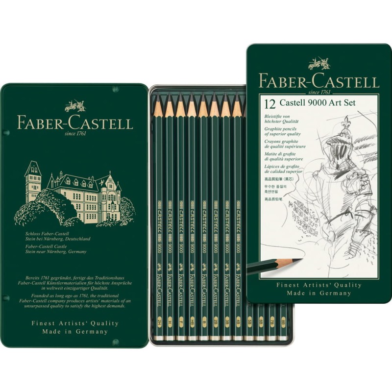 119065_Castell 9000 graphite pencil, Art Set, tin of 12_Office_52313.jpg