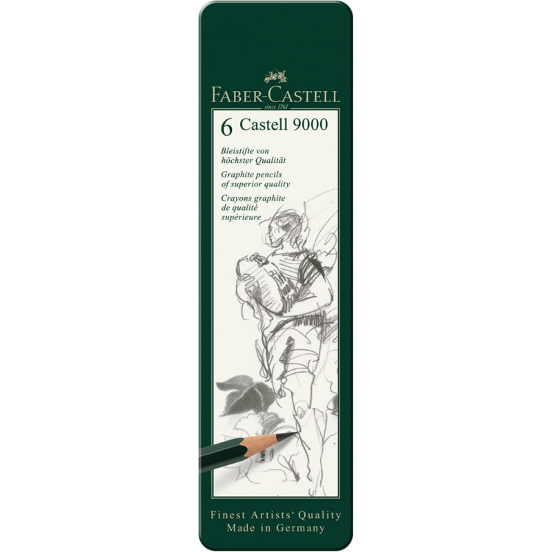 Zestaw ołówków 9000 Faber-Castell Design Set - 6szt