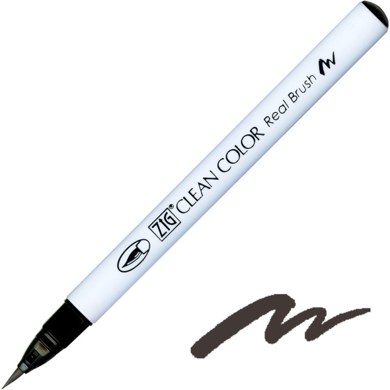 Pisak ZIG Clean Color Real Brush - 010 Black
