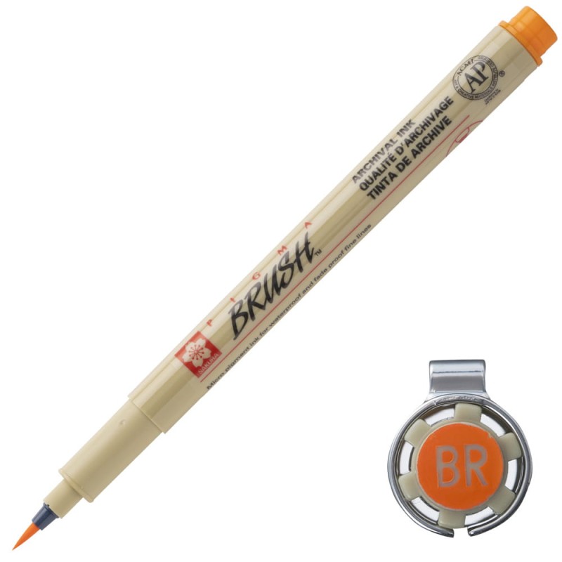 Cienkopis Pigma Brush orange