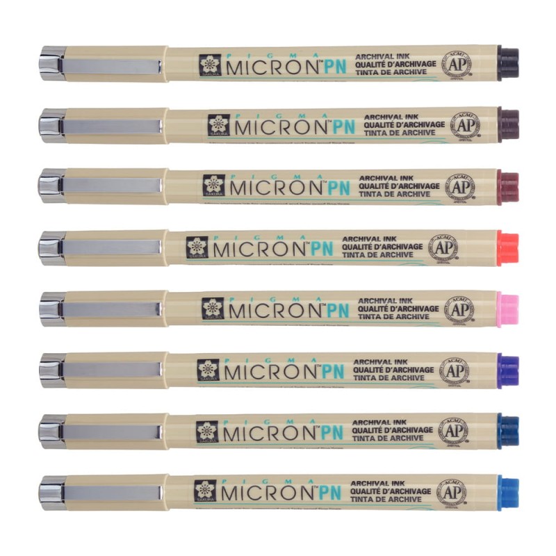 Cienkopisy Pigma Micron PN Everyday Pens Sakura 8 szt